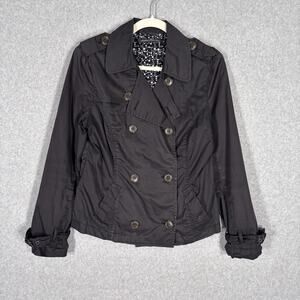 Avant Premiere Jacket 8 Medium Cotton Trench Peacoat Military Utility Army **